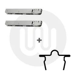 Synseal 18.8mm Snap in Patio Track & Slimline Patio Rollers Set