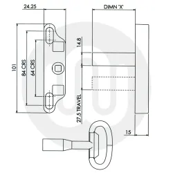 Anti-Ligature Peg Handle