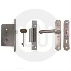 Reversible Bathroom Lockset to Suit National Key Scheme