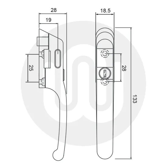 Simplefit by Fab & Fix Craftsman Casement Fastener Locking