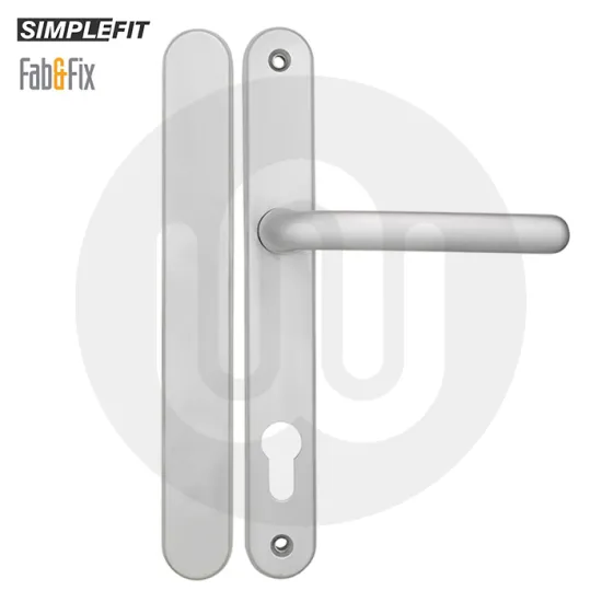 Simplefit by Fab & Fix Sprung 92PZ Door Handle Blanks with Blind Plate - Medium Cover (243BP/211CRS)