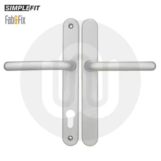 Simplefit by Fab & Fix Balmoral Lever/Lever Sprung 92PZ Door Handle Blanks - Medium Cover (243BP/211CRS) 