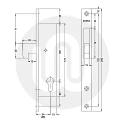 Schuco (Schueco) Claw Bolt Lock