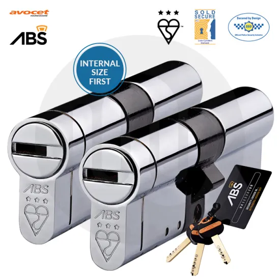 Avocet ABS 3 Star Dimple Keyed Alike Euro Cylinders