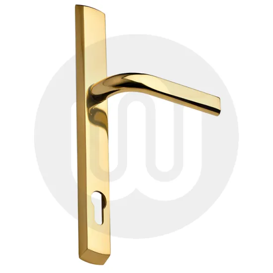 Simplefit Inline Lever/Lever 117PZ/117PZ Door Handle - Large Cover (278BP/240CRS)