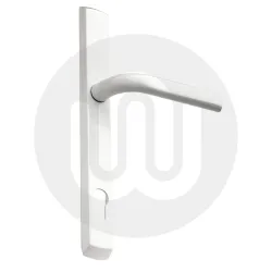 Simplefit Inline Lever/Lever 117PZ/117PZ Door Handle - Large Cover (278BP/240CRS)