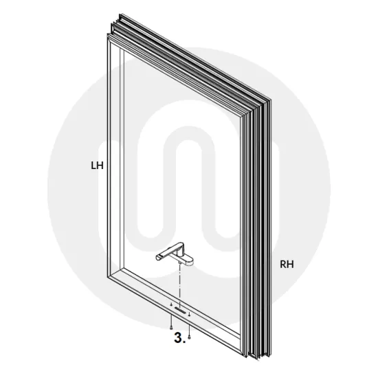 Schüco (Schueco) 269559/269560 Peg Handle – Non-Locking