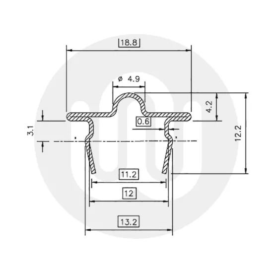 Synseal/Selecta 18.8mm Snap in Patio Track