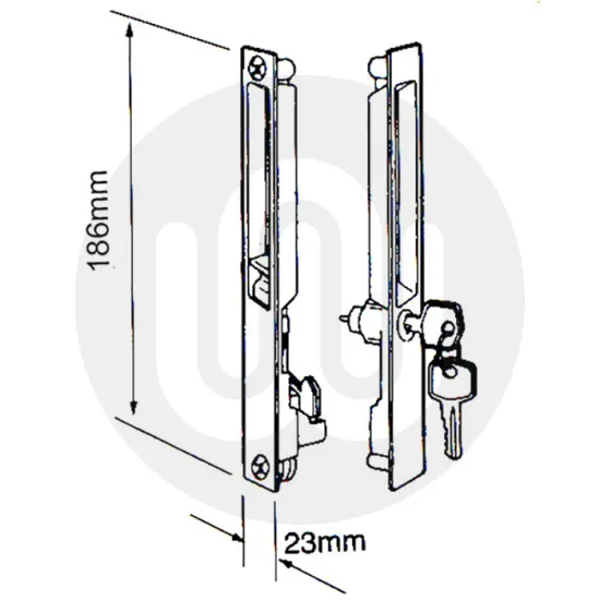 SPECIAL OFFER! 5x BPL / DNS Industries / HO3 Inline Patio Door Lock
