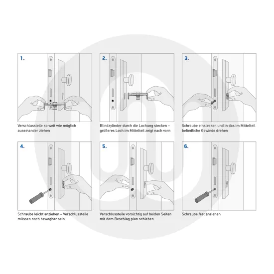 Simplefit Adjustable Euro Profile Dummy Cylinder