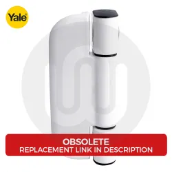 Yale UPVC White Adjustable 100mm Butt Hinge for Profile 22 Doors