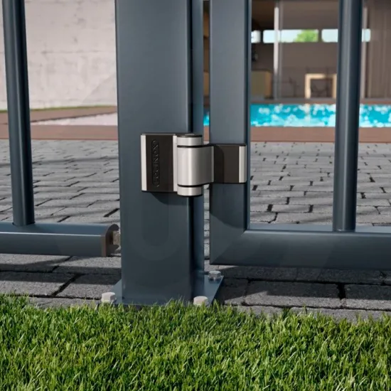 Compact 2-way Adjustment 180° Surface Mounted Hinge 