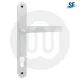 Simplefit Trade Sprung Inline Lever/Lever 92PZ/92PZ Door Handle - Medium Cover (240BP/211CRS)