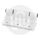 Window Door Aluminium Alloy Stormproof Hinge White 100mm (4”) Long 