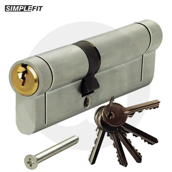 Simplefit 6-Pin Anti-Snap Anti-Pick Dual Finish Cylinders 5 Keys Simplefit 6-Pin Anti-Snap Anti-Pick Dual Finish Cylinders 5 Keys