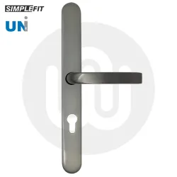 Simplefit UNI Inline Lever/Lever 70PZ/70PZ Door Handle - Extra Large Cover (296BP/variedCRS)