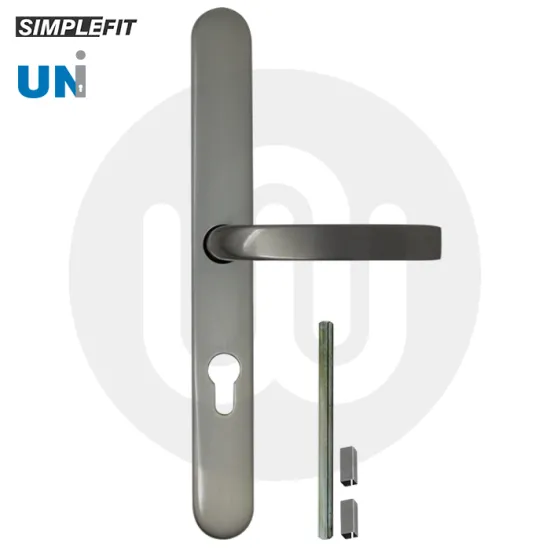 Simplefit UNI Ferco Inline Lever/Lever 70PZ/70PZ Door Handle - Extra Large Cover (296BP/variedCRS)