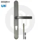 Simplefit UNI Ferco Inline Lever/Lever 70PZ/70PZ Door Handle - Extra Large Cover (296BP/variedCRS)