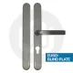 Simplefit UNI Inline Lever/Lever 68PZ/68PZ Door Handle - Extra Large Cover (296BP/variedCRS)