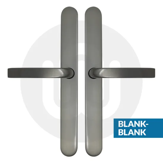 Simplefit UNI Inline Lever/Lever 68PZ/68PZ Door Handle - Extra Large Cover (296BP/variedCRS)