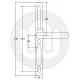 Simplefit UNI Inline Lever/Lever 47.5PZ/ 47.5PZ Door Handle - Extra Large Cover (296BP/variedCRS) Simplefit UNI Inline Lever/Lever 47.5PZ/ 47.5PZ Door Handle - Extra Large Cover (296BP/variedCRS)
