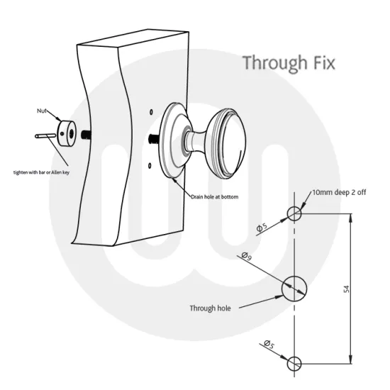 Simplefit by Fab & Fix Decorative Door Knob