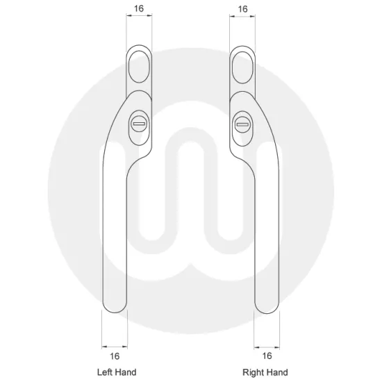 Fab & Fix Offset Espag Window Handle