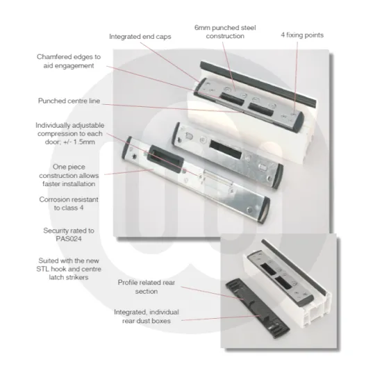 Maco C-TS Steel Hook Keep for uPVC Doors