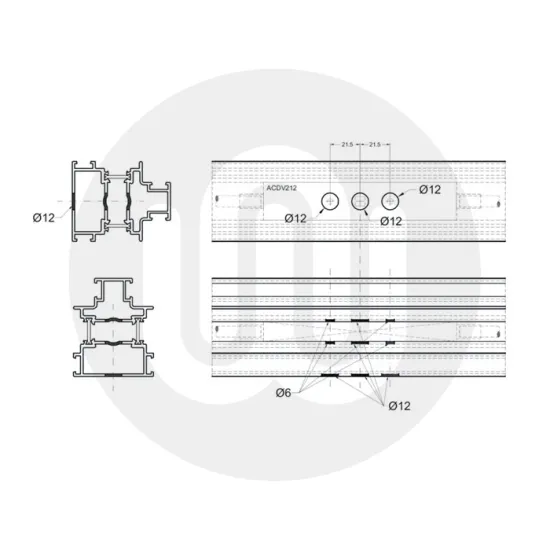 Fapim MX97293 / Aliplast ACDV212 Concealed Bi-part Bi-Fold Gearbox