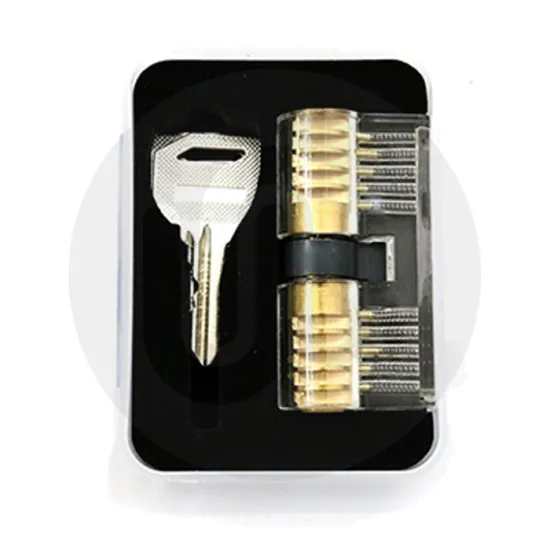 Transparent 5 Pin Double-Sided Euro Cylinder Practice Lock