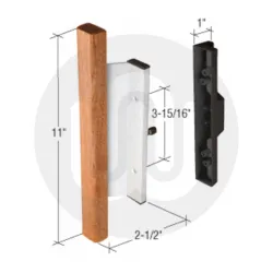 Wood/Aluminum Mortise - Style Handle 3-15/16" Screw Holes