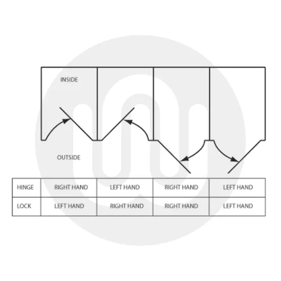 Cubicle 80mm Gravity Hinge