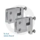 Cubicle U Bracket Gravity Hinges (Sold in Pairs)