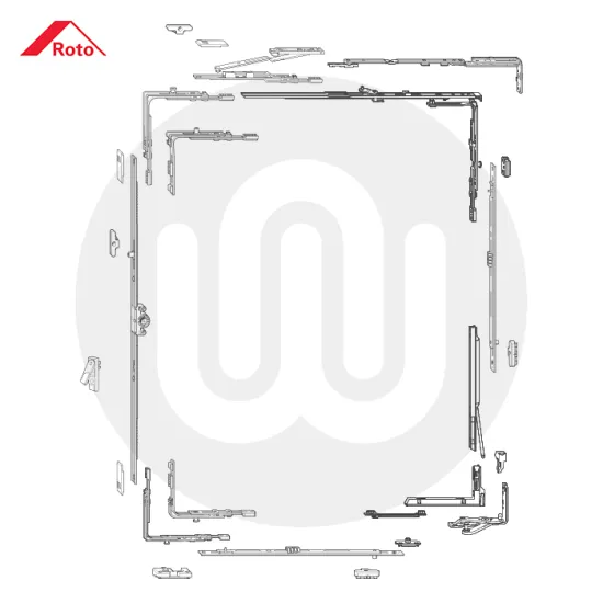 Roto Designo II Full Tilt & Turn System 13mm (Concealed Fix) - PVC & Timber