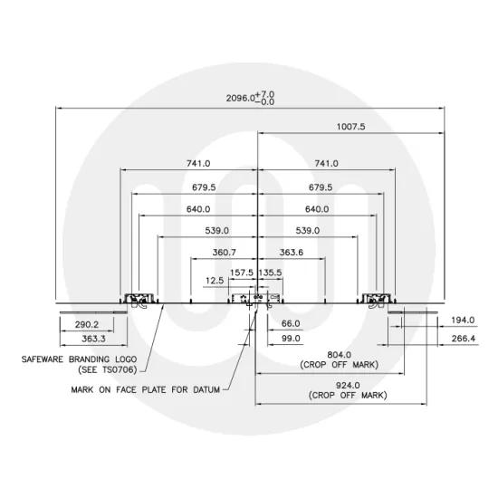 Safeware 8+ 3 Hooks 2 Deadbolts Extendable Multipoint Lock