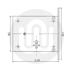 FB1 2 Lever Mortice Deadlock