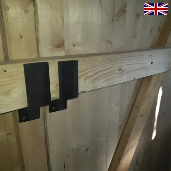 2 x Heavy Duty Door Security Bar Barricade Brackets