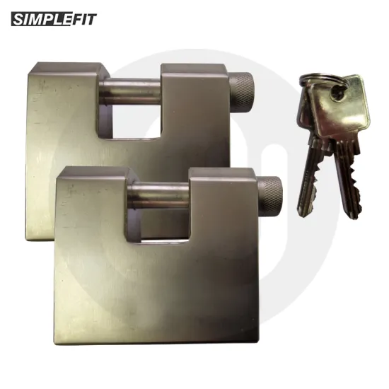 Simplefit Armored Block Lock Shutter Padlock – Keyed Alike Simplefit Armored Block Lock Shutter Padlock – Keyed Alike
