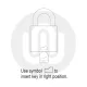 Simplefit Anchor Las High Security CEN Grade 3 Stainless Steel Padlock - 46mm