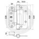 SFS intec Dynamic 2D-C Composite Door Hinge (Pack of 3)