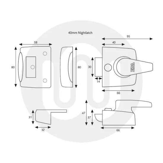 ERA Nightlatch Door Lock 40mm