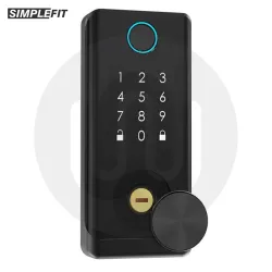 Simplefit Smart Fingerprint Biometric Door Lock Digital Keypad Security Lock with 2 Keys