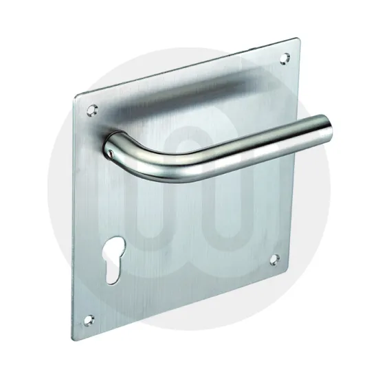 Euro Lock Set On Square Plate