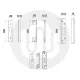 Rebate Set for Euro Deadlock & Thumbturn Cylinder BS8621