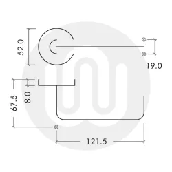 Zoo Hardware ZCS030LLSS 19mm Lift to Lock Tubular Return to Door Lever Set – Push on Rose – Grade 304