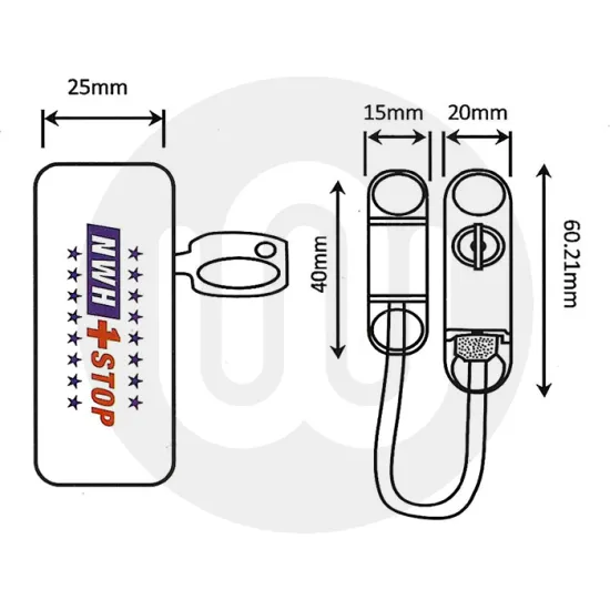REDUCED TO CLEAR! High Quality Display-Packed Brown Cord Restrictor (Pack of 10)