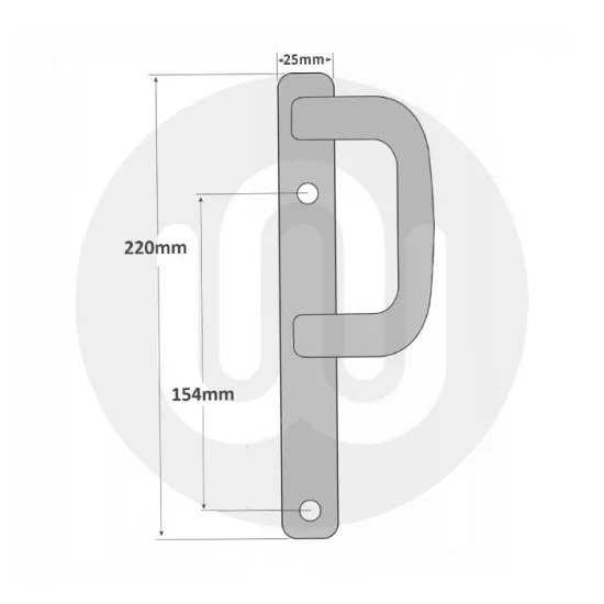 Trojan Sparta / Roto Patio Handle - Dummy