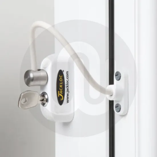 Jackloc Pro 5 Key-Lockable Cable Window Restrictor