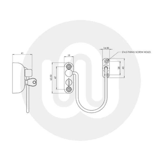 Jackloc Pro 5 Key-Lockable Cable Window Restrictor