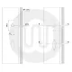 Simplefit Polaris Lever Door / Bifold Handle 43mm & 50mm Screw Centres